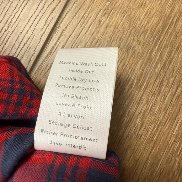 Grayson by Frank & Eileen the Artist Short Sleeve Shirt Dress Plaid Boho Prep S - Picture 5 of 8